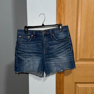 Madewell High-Rise Derby Washed Denim Shorts Women’s Size 29